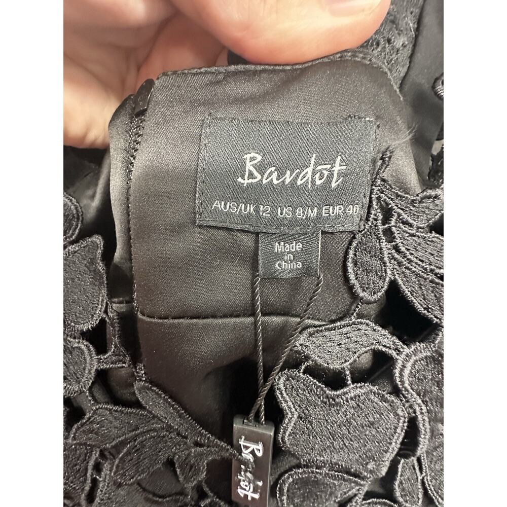Bardot Womens Size 12 Valencia Lace Dress Black Party Cocktail Dress NWT - Picture 5 of 15